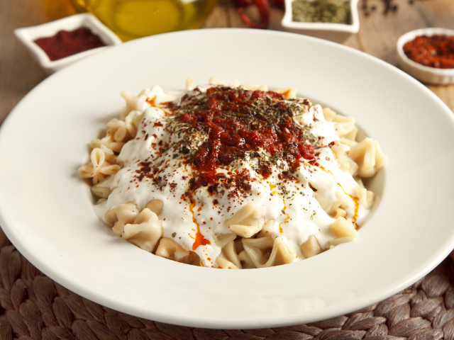 the Manti or Turkish dumplings