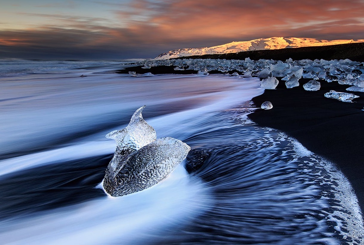 Plazhi I pabesueshëm I Diamanteve në Islandë - Diamond Beach | Secret World Trip Planner