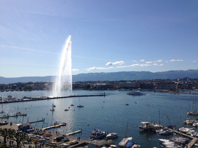 Jet d'Eau, den store fontæne i Genève