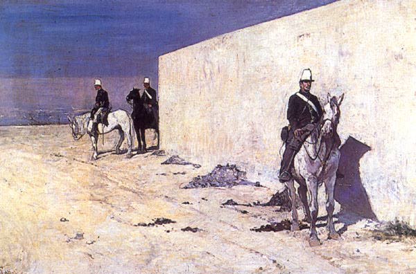 A l'affût ou Le mur blanc