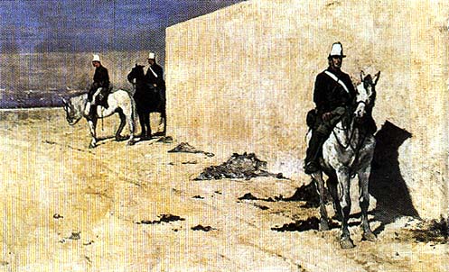 A l'affût ou Le mur blanc