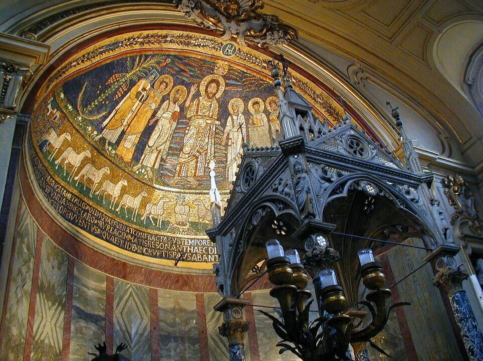 Mosaikoak Basilika santa Maria in Trastevere - Sekretua Munduarekin - Roma | Secret World Trip Planner