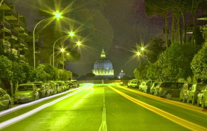 A Via Piccolomini optikai illúziója