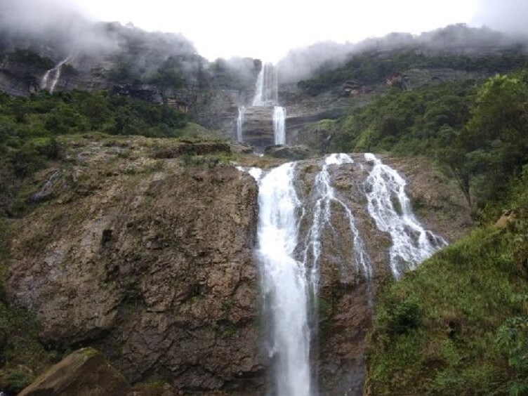 Kynrem Falls, the 7th highest waterfall of India - Cherrapunjee | Secret World Trip Planner