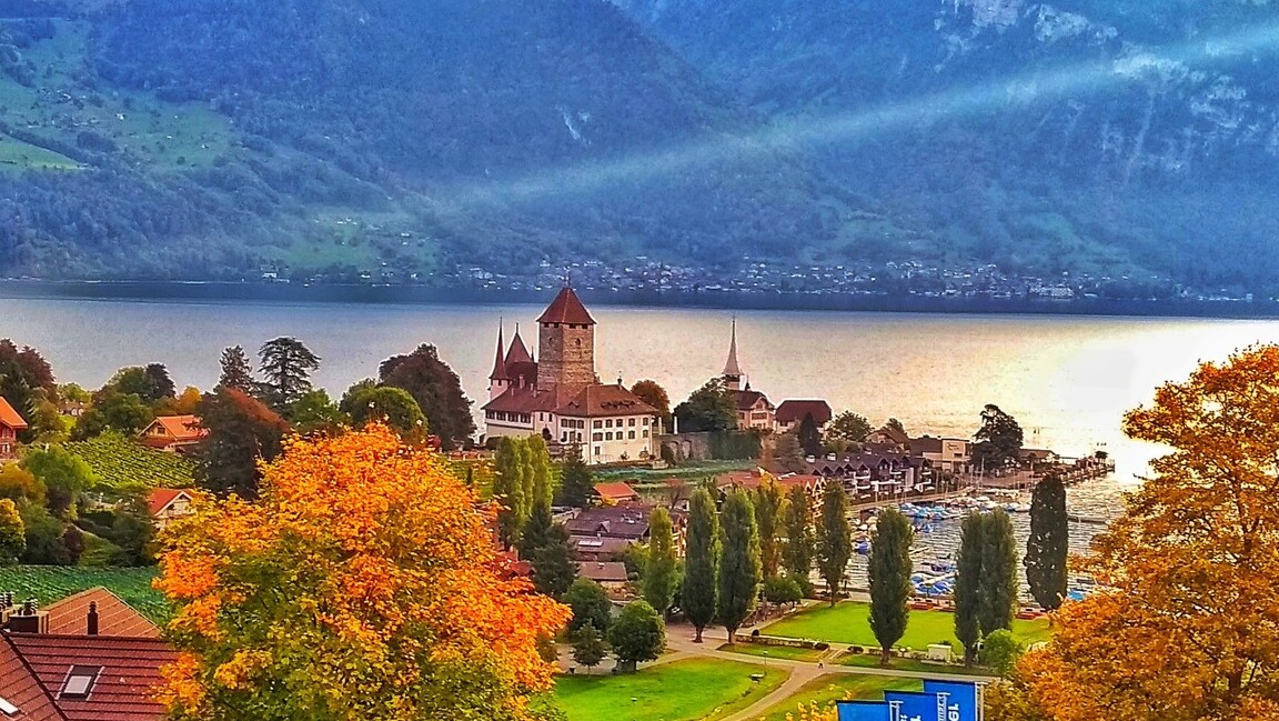Circondato da magnifici vigneti Castello di Spiez - Spiez | Secret World Trip Planner