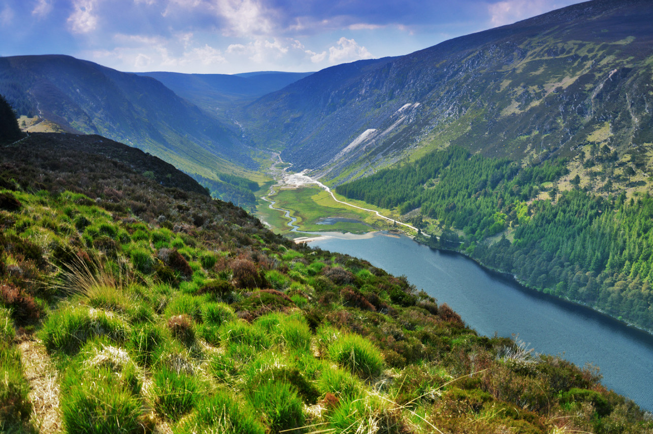 Glendalough means "the glen of two lakes": where monastic Ireland still breathes