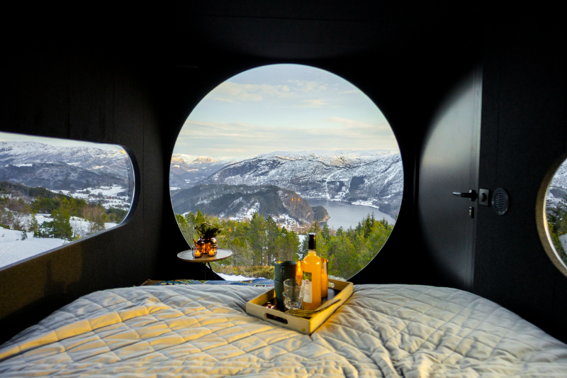 Norvegiya fyordlaridagi birdbox - Hafstadstølsvegen 517 | Secret World Trip Planner