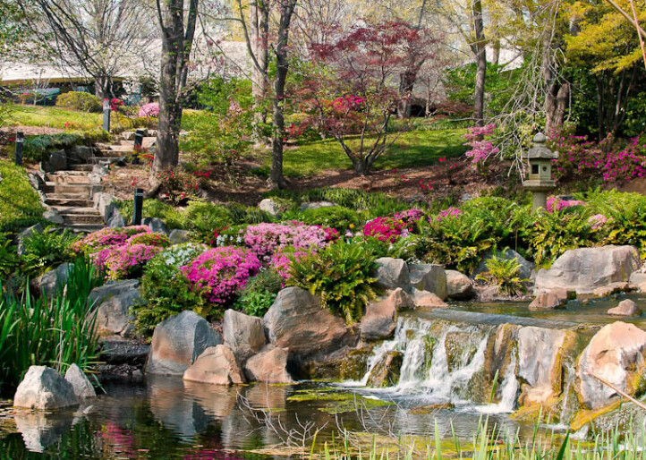 גן יפני, מאת אדון הגנן קינסאקו נאקיין. - Atlanta | Secret World Trip Planner