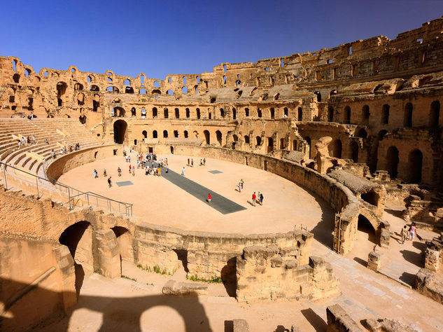 Amphitheater of El Jem - Wonder of Afric ...