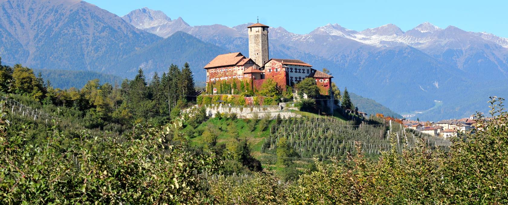 A Val di Non almaültetvényei