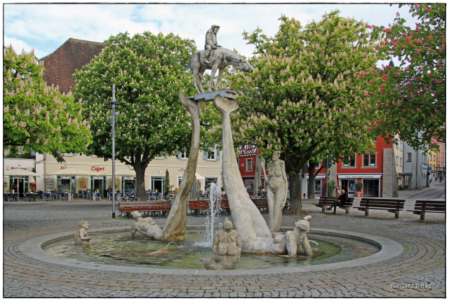 Fountain Le cavalier du lac de Constance - Überlingen | Secret World Trip Planner