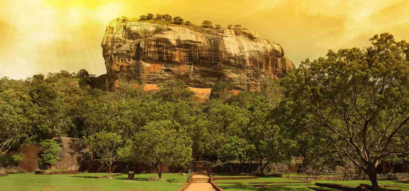 A antiga cidade de Sigiriya em Sri L