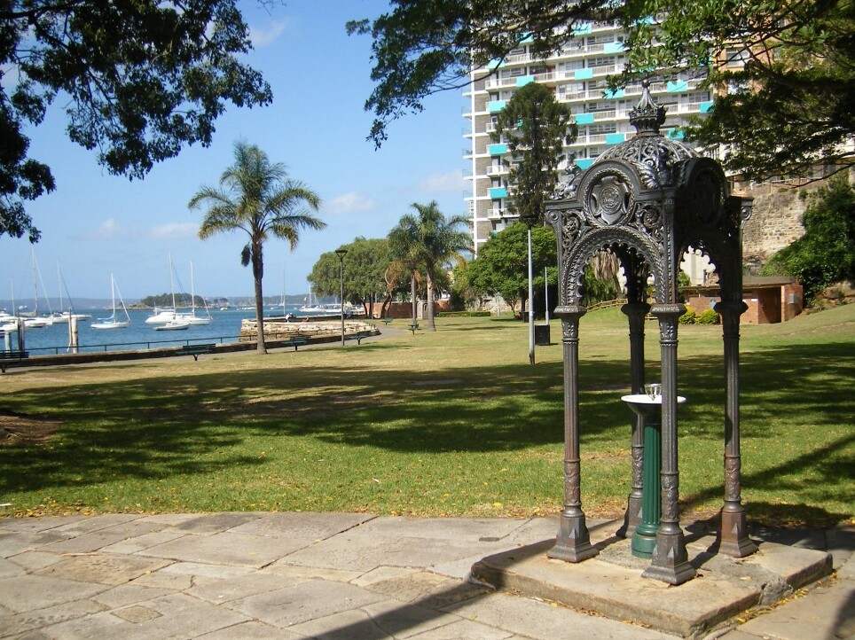 Beaare Park Canopy Fountain - Elizabeth Bay | Secret World Trip Planner