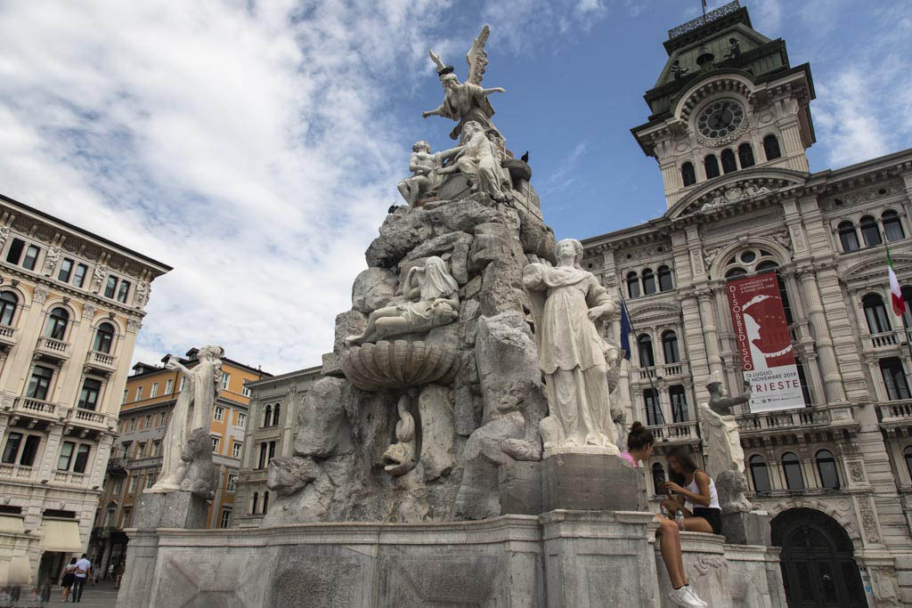 Trieste : la fontaine des quatre continents