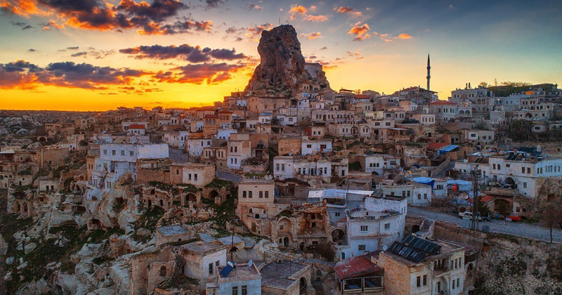 Uchisar, la ville dans la roche