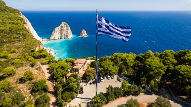 The Story of the World's Largest Greek Flag in Zákynthos - Keri | Secret World Trip Planner