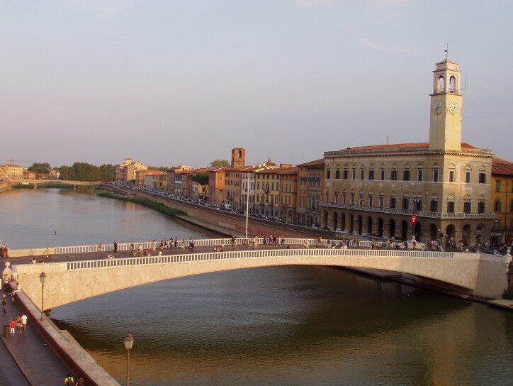 Il “ponte Conte Ugolino”, o di Mezzo, di Pisa - Pisa | Secret World Trip Planner