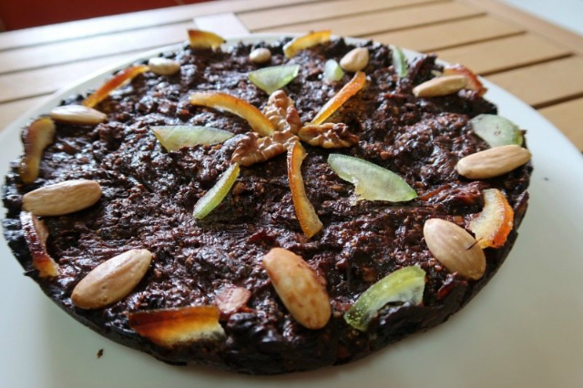 O chicote, o bolo de Natal