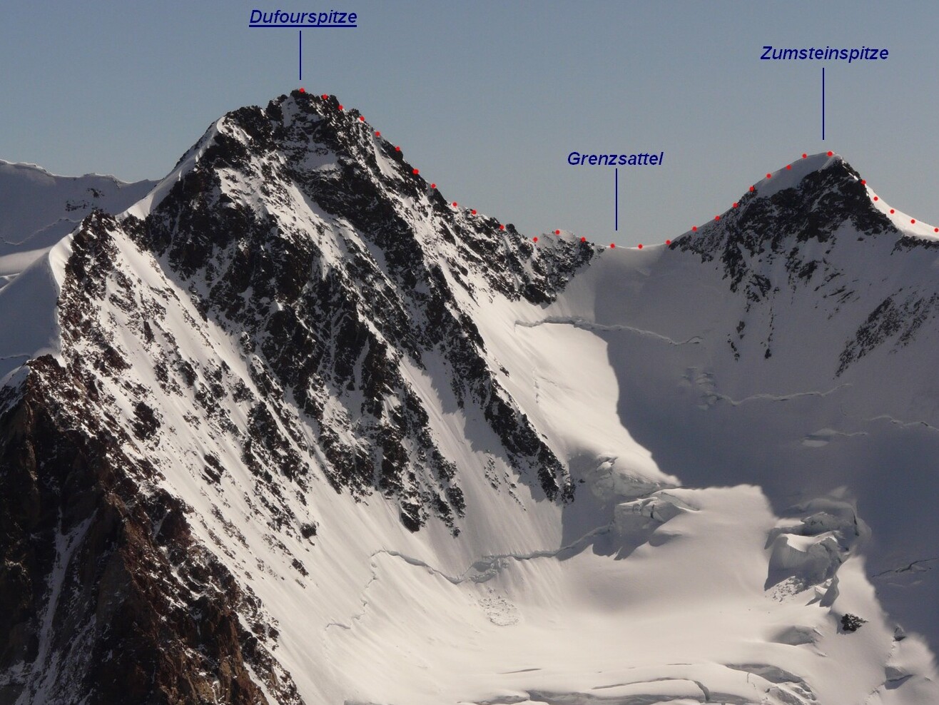 A Dufourspitze a Monte Rosa legmagasabb csúcsa - Zermatt | Secret World Trip Planner