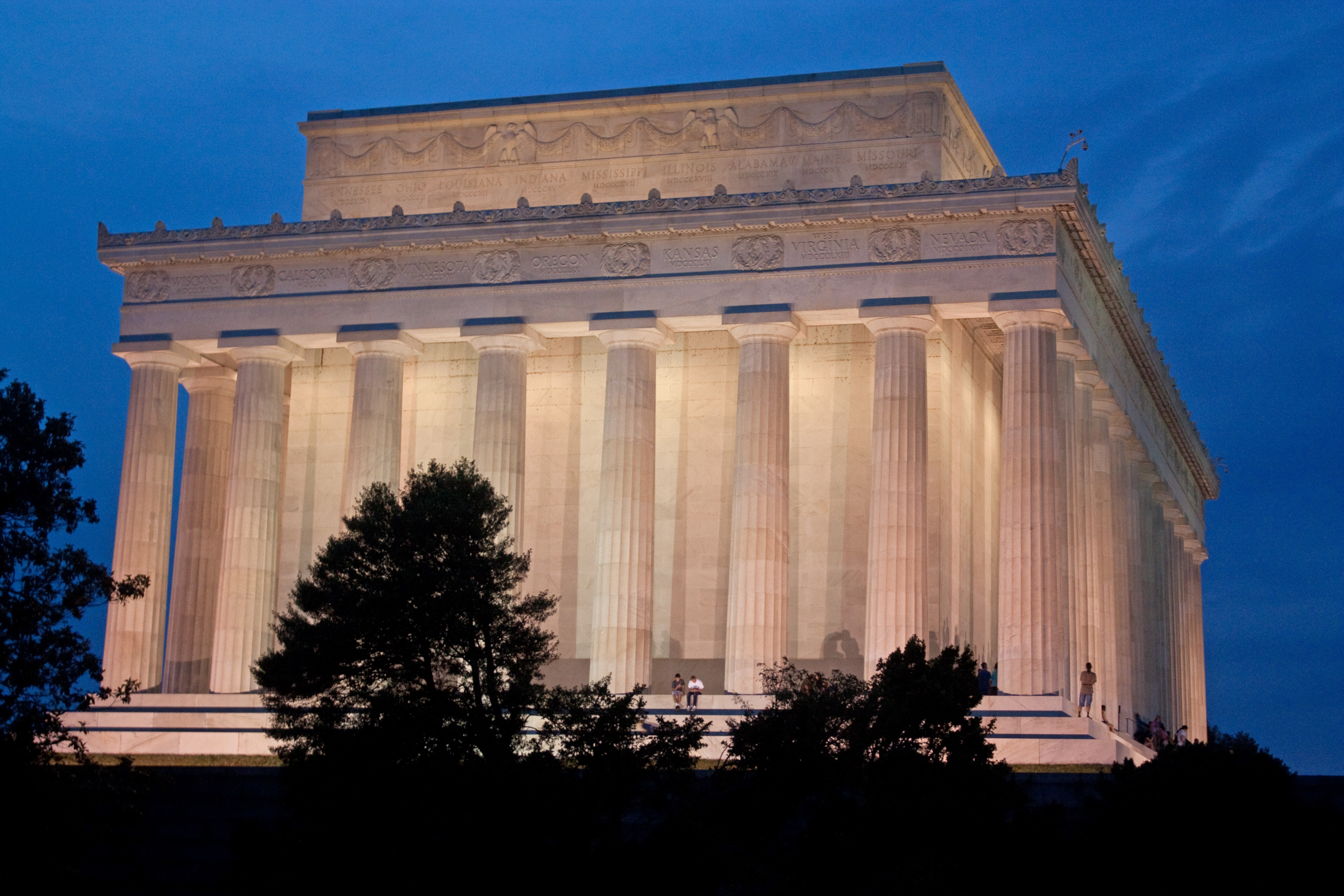 Nuostabus vaizdas iš Linkolno memorialo - Washington | Secret World Trip Planner