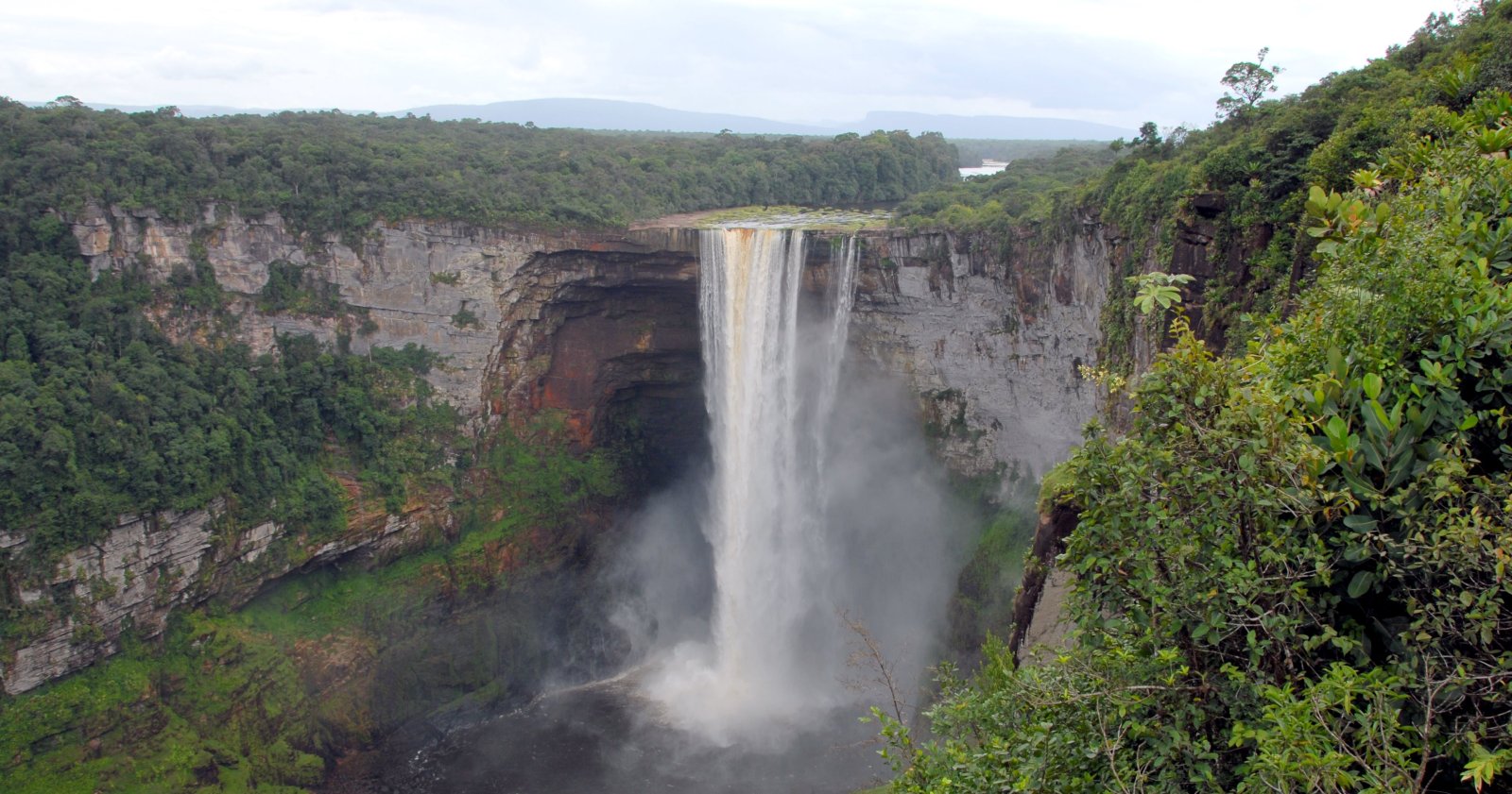 Kaieteur Falls, a huge single-drop waterfall | Secret World Trip Planner