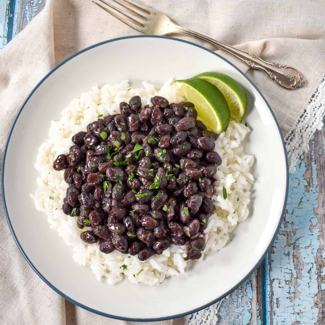 Alubias y arroz