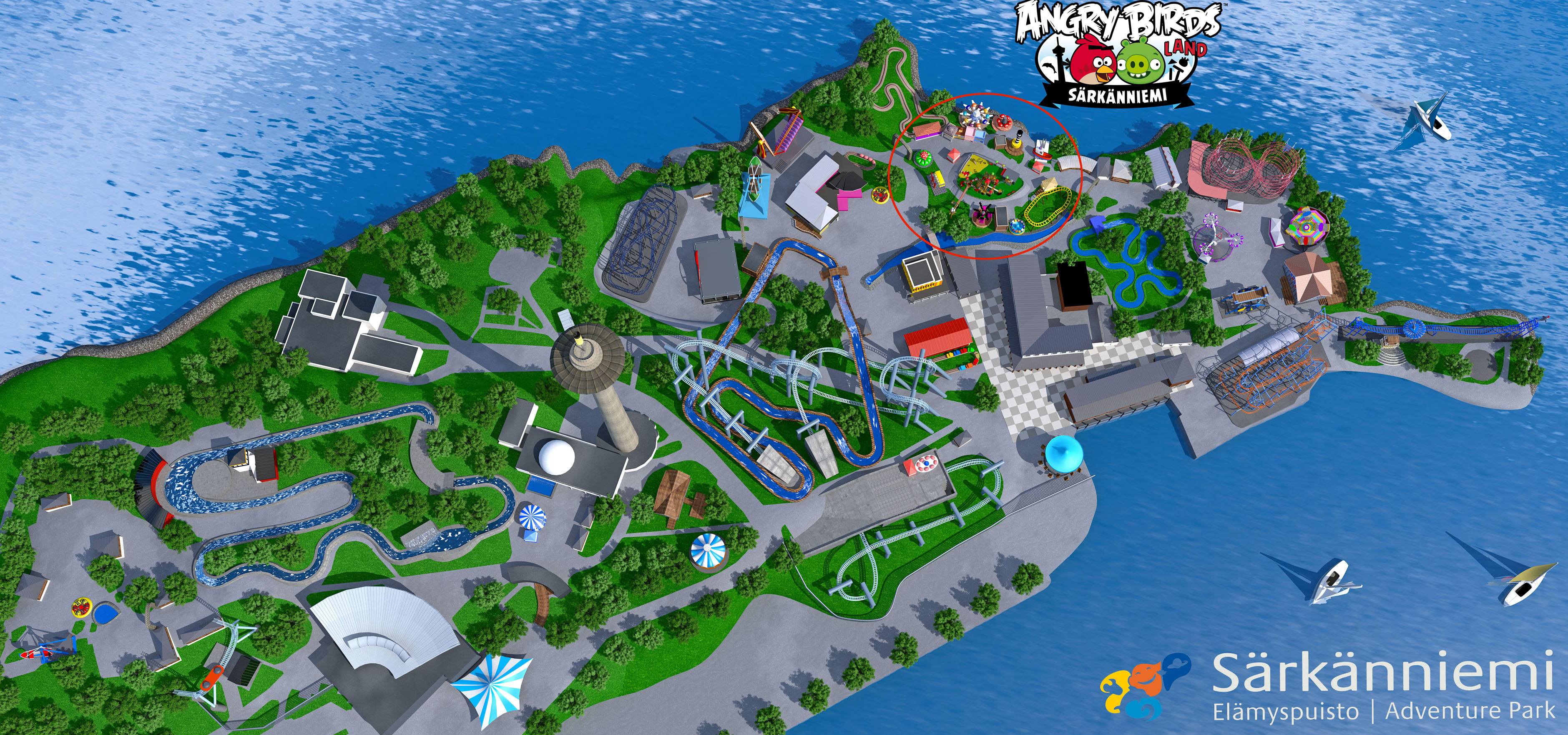 Särkänniemi是芬兰坦佩雷的一个游乐园 - Tampere | Secret World Trip Planner