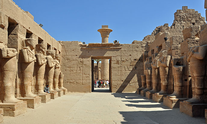 Karnak Templet Kompleks I Bredden Af Nile Secret World