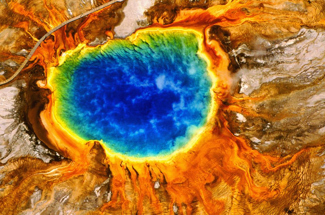 Grand Prismatic Hot Spring In Yellowstone Secret World