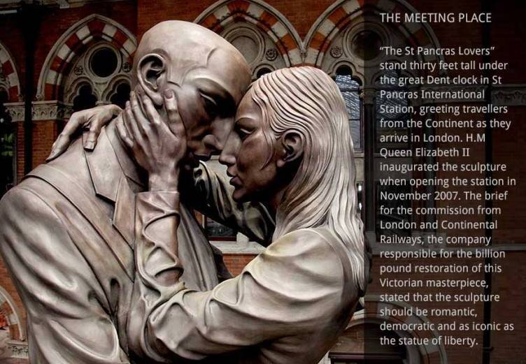 A találkozóhely egy 30ft szobor, művész Paul Day - Londra | Secret World Trip Planner