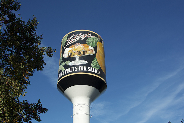Libby's Water Tower: the last can standing