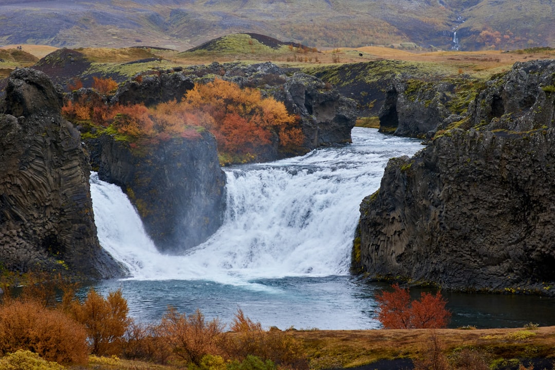 Hjálparfoss: The Twin Waterfalls of Basalt Arena - Hjálparvegur 3361 | Secret World Trip Planner