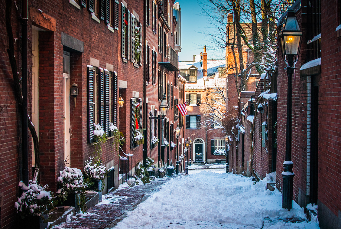 Beacon Hill, eines der ältesten und malerischsten Stadtviertel der USA