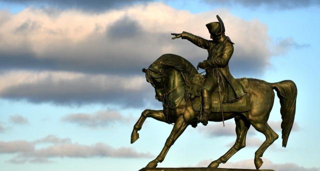 ナポレオン ボナパルト NAPOLEON ブロンズ像 バスト肖像画 頭像彫刻 French_School_-