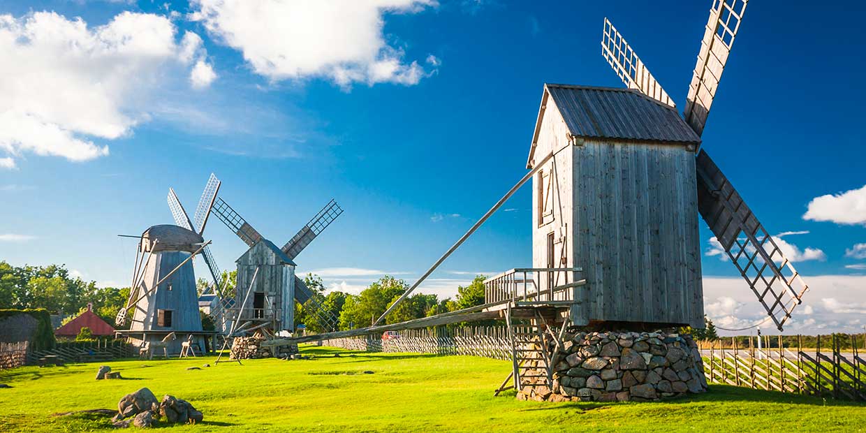 Saaremaa, yel değirmenleri Adası