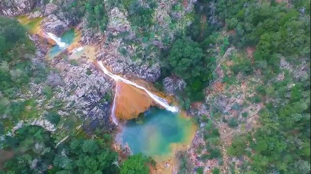 Sardinien / vandfaldene i Rio Sa Buddido ...