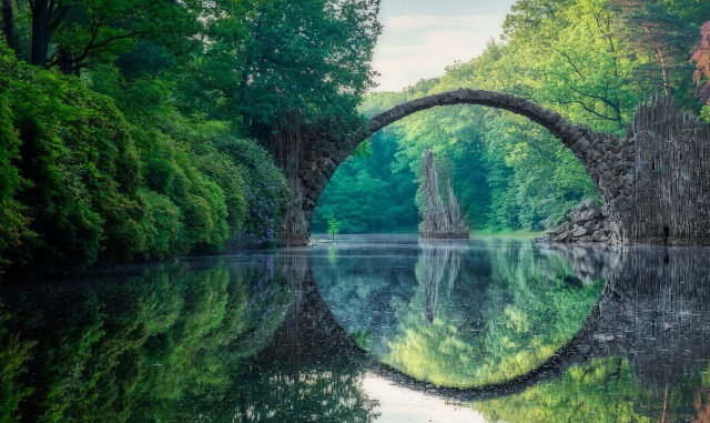 Il Rakotz Bridge in Gablenz: the same bridge, seen properly