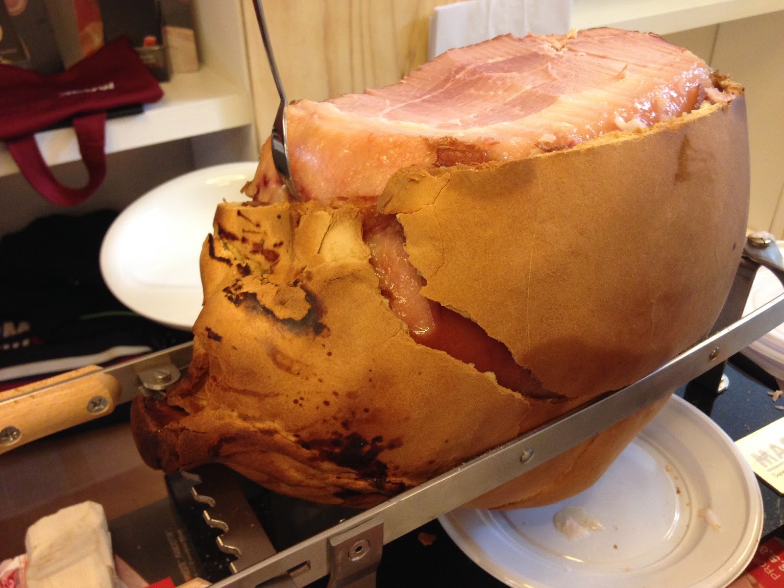 Pernil cuit amb crosta de pa