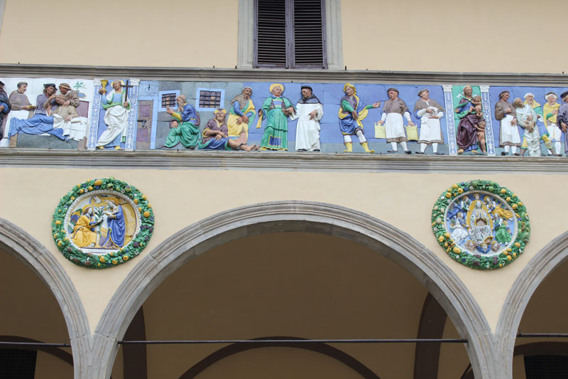 Robbiano frize of the Ospedale Del Ceppo ...