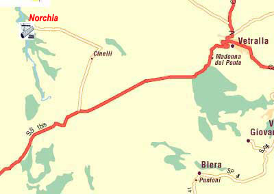 قدیم شہر کے Norchia