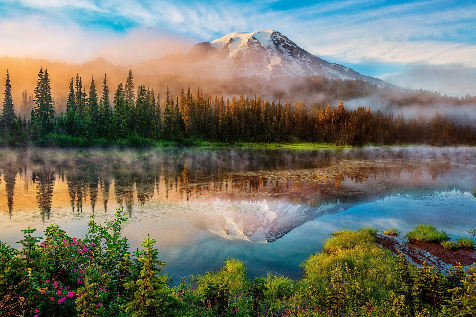 Der Mount Rainier ist der höchste Berg der Cascade Range - Monte Rainier | Secret World Trip Planner