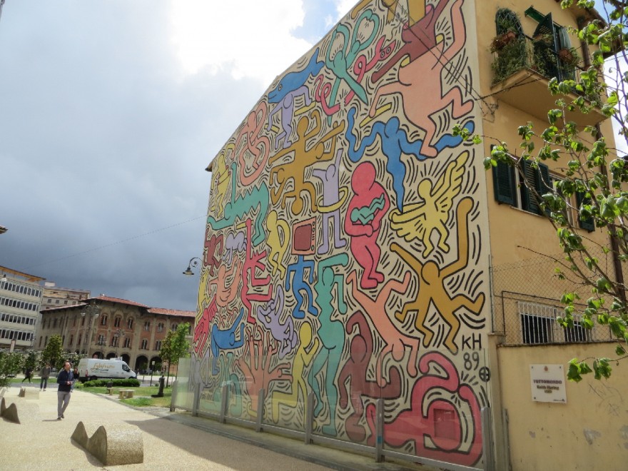 Tuttomondo freska pagal Keith Haring